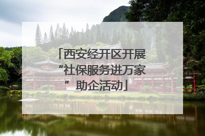 西安经开区开展“社保服务进万家”助企活动
