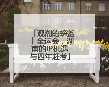 观潮的螃蟹丨全运会，湖南的IP机遇与四年赶考