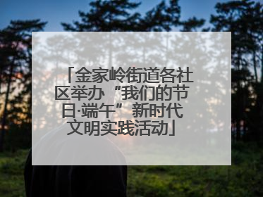 金家岭街道各社区举办“我们的节日·端午”新时代文明实践活动