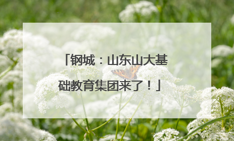 钢城：山东山大基础教育集团来了！
