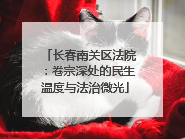 长春南关区法院：卷宗深处的民生温度与法治微光