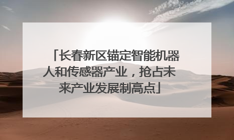 长春新区锚定智能机器人和传感器产业，抢占未来产业发展制高点