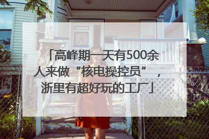 高峰期一天有500余人来做“核电操控员”，浙里有超好玩的工厂