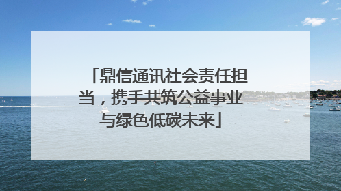 鼎信通讯社会责任担当，携手共筑公益事业与绿色低碳未来