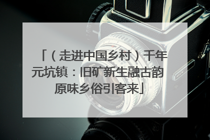 （走进中国乡村）千年元坑镇：旧矿新生融古韵 原味乡俗引客来