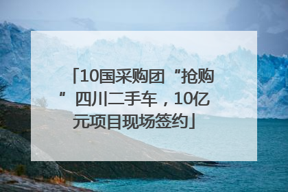 10国采购团“抢购”四川二手车，10亿元项目现场签约