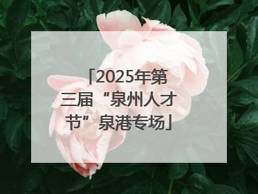 2025年第三届“泉州人才节”泉港专场