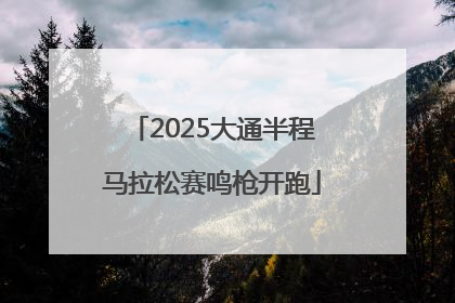 2025大通半程马拉松赛鸣枪开跑