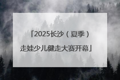 2025长沙（夏季）走娃少儿健走大赛开幕