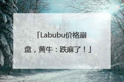 Labubu价格崩盘，黄牛：跌麻了！